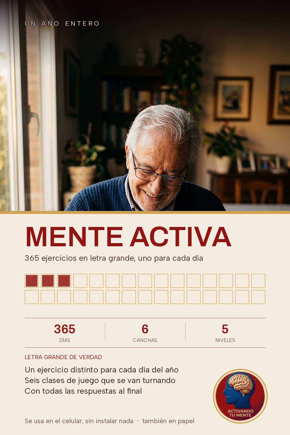 Portada de Mente Activa en Letra Grande